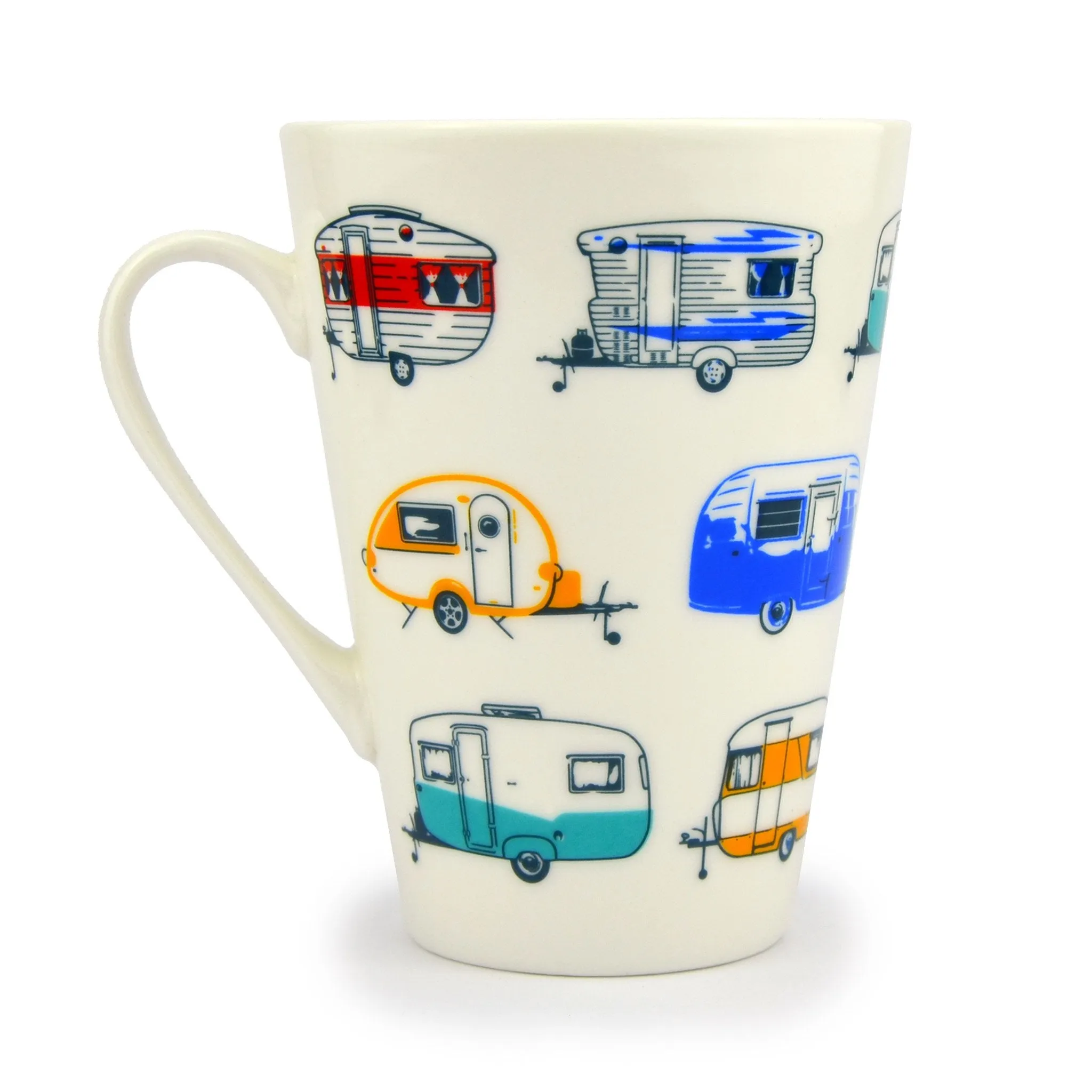 Van Go China Mug coloured caravans