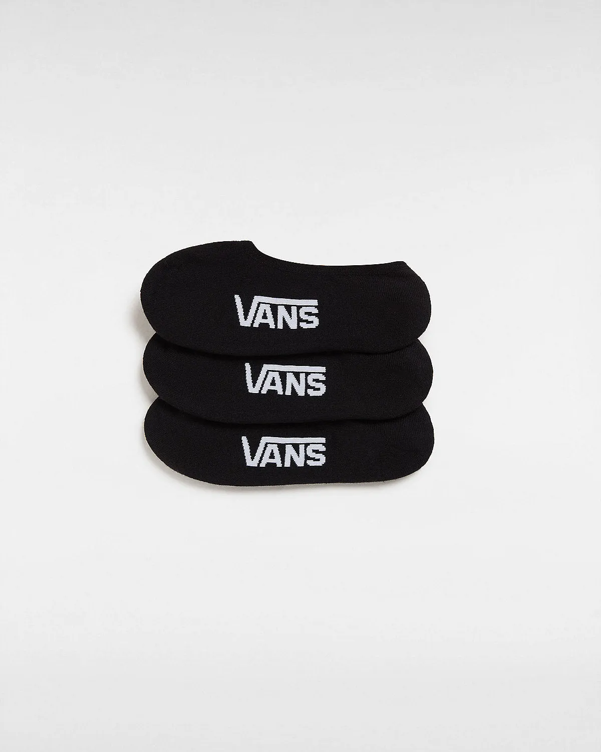 VANS Mens Classic No Show Socks (3 Pairs) - Black