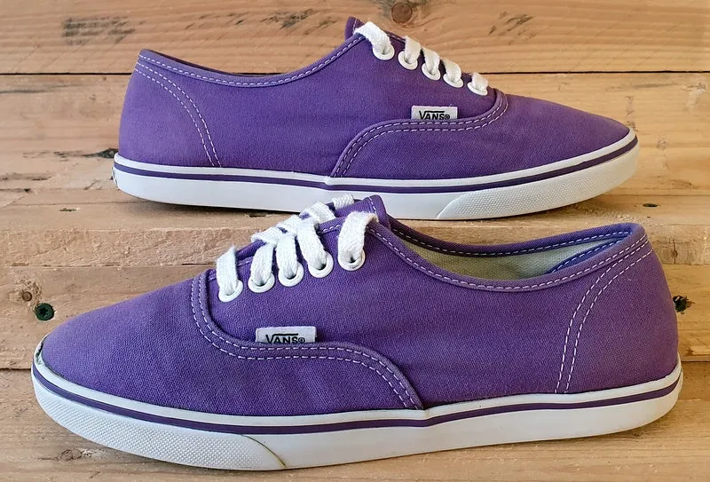 Vans Off The Wall Canvas Trainers UK4.5/US7/EU37 TB9C Bright Purple/White