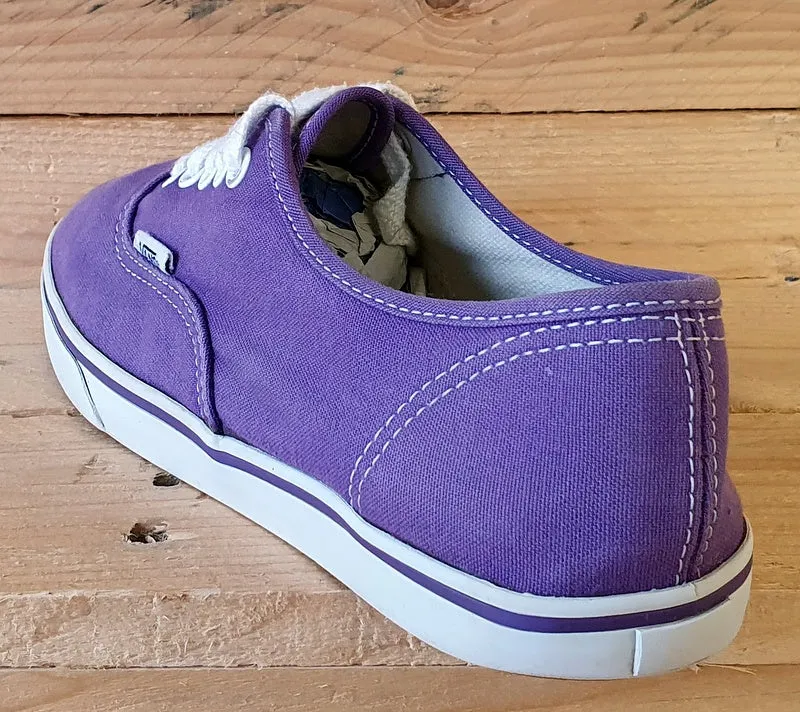 Vans Off The Wall Canvas Trainers UK4.5/US7/EU37 TB9C Bright Purple/White