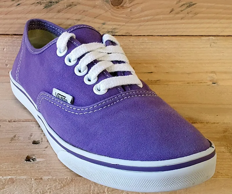 Vans Off The Wall Canvas Trainers UK4.5/US7/EU37 TB9C Bright Purple/White