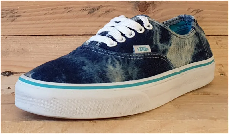 Vans Off The Wall Low Canvas Trainers UK6.5/US9/EU40 T375 Blue Denim/White