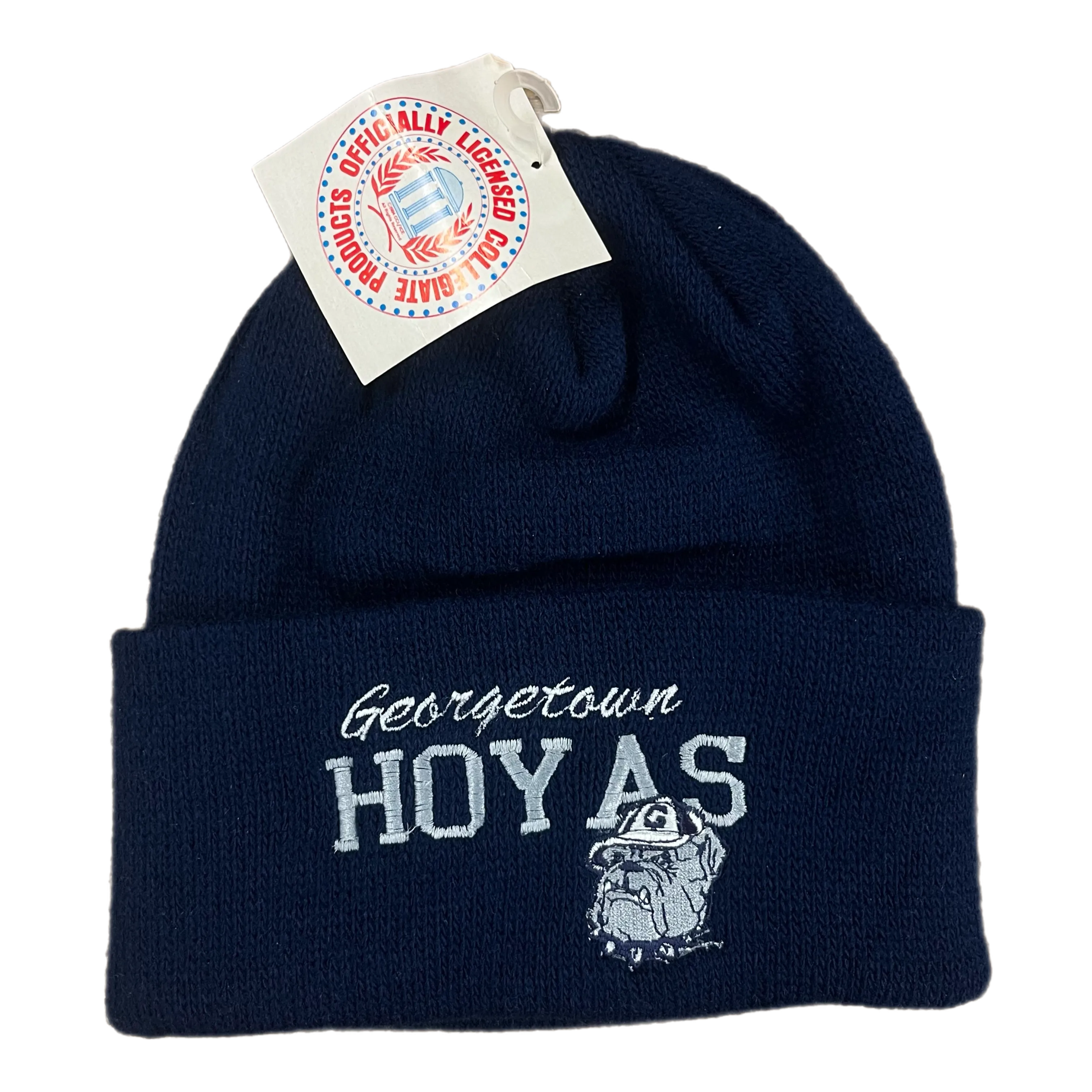 Vintage Georgetown "Hoyas" Acrylic Knit Winter Beanie