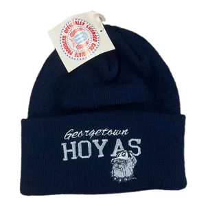 Vintage Georgetown "Hoyas" Acrylic Knit Winter Beanie