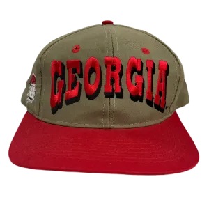 Vintage University Of Georgia "Bulldogs" Snapback Hat