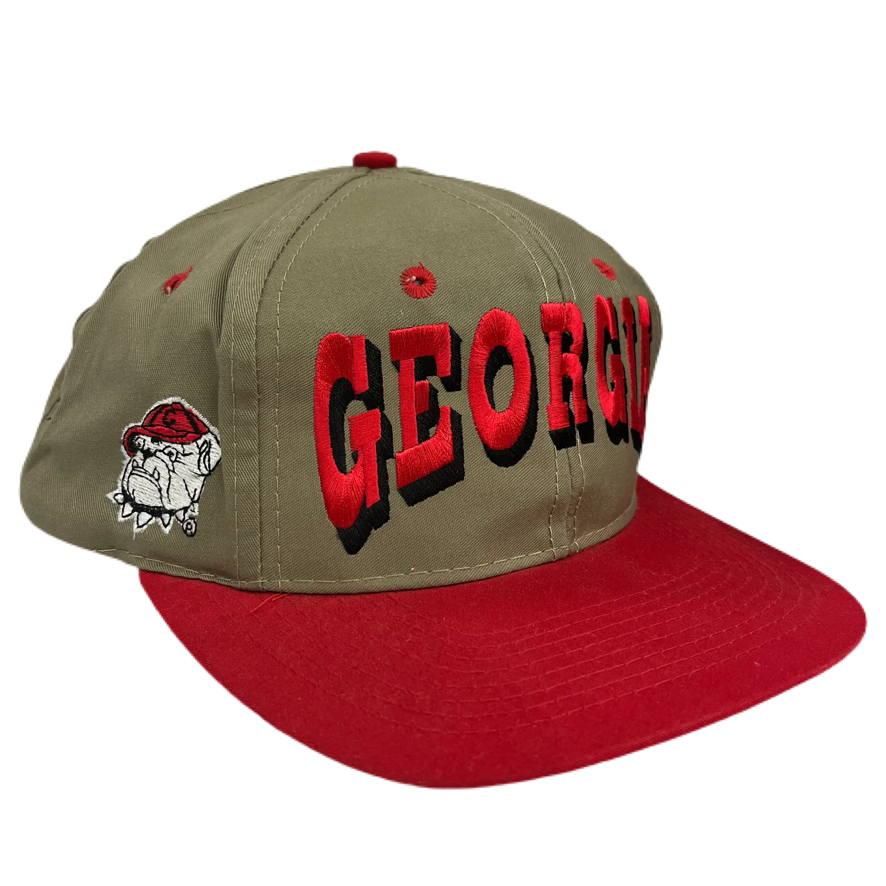 Vintage University Of Georgia "Bulldogs" Snapback Hat