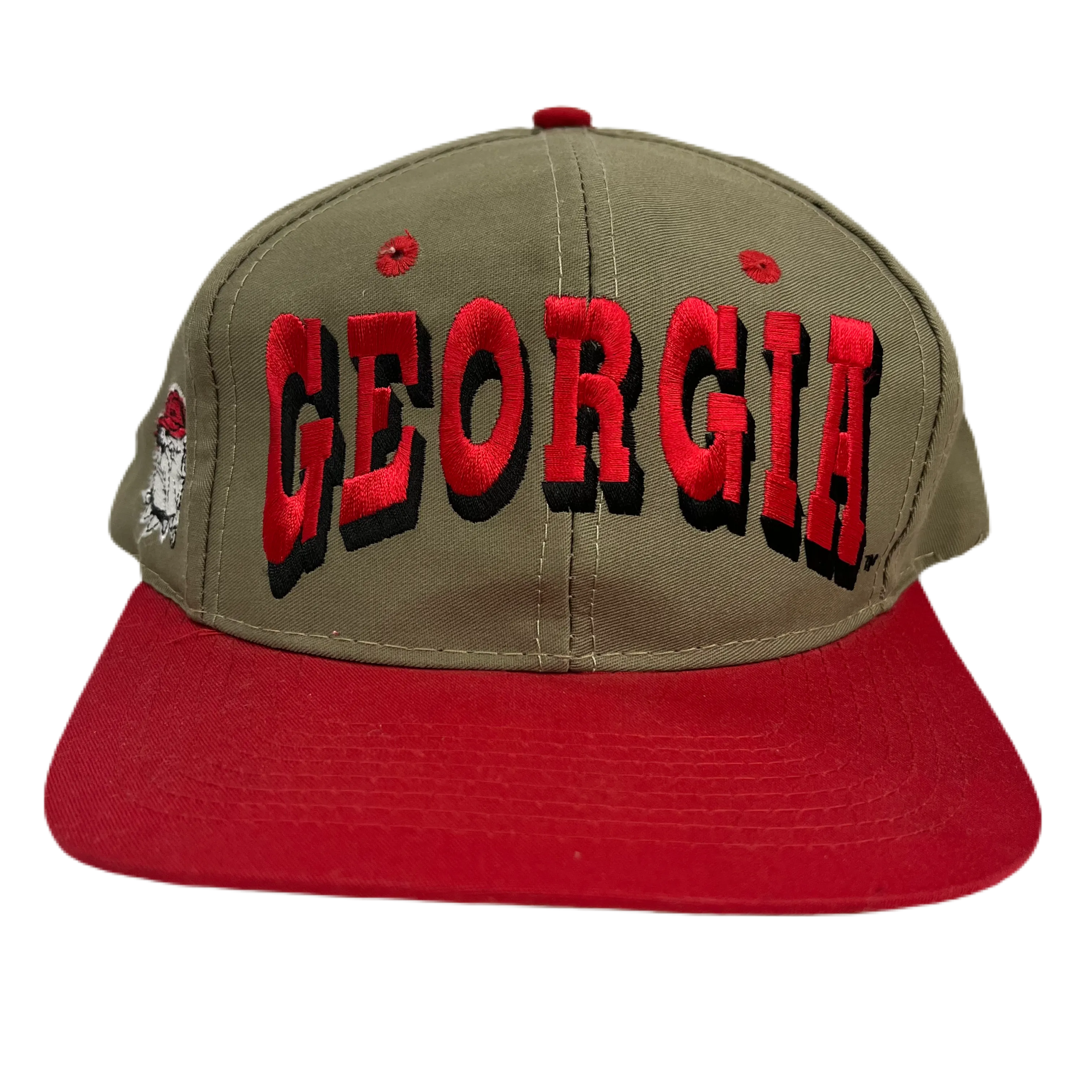 Vintage University Of Georgia "Bulldogs" Snapback Hat