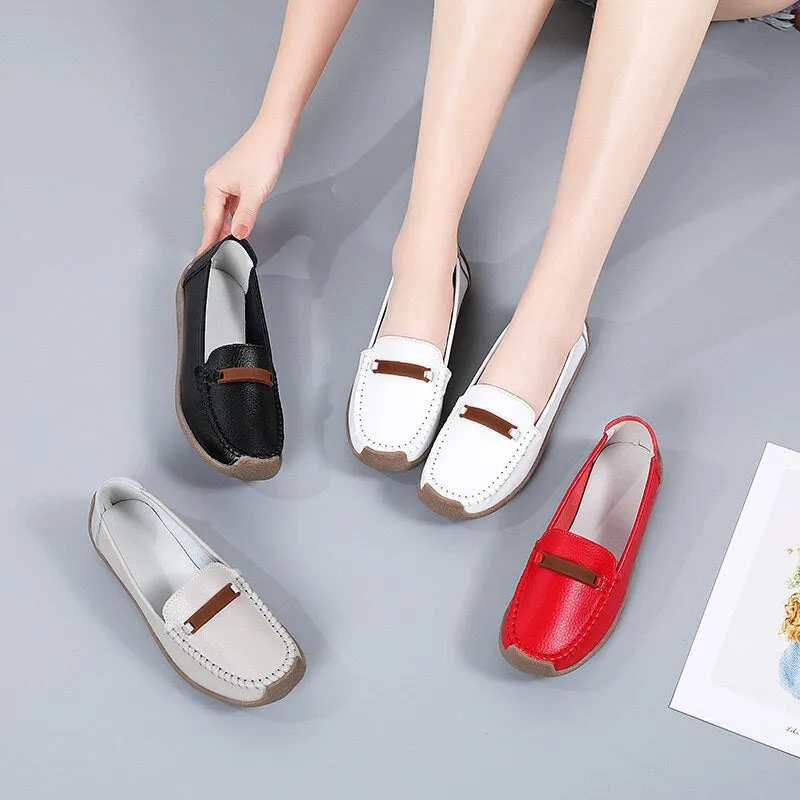 Women's Genuine Leather Flat